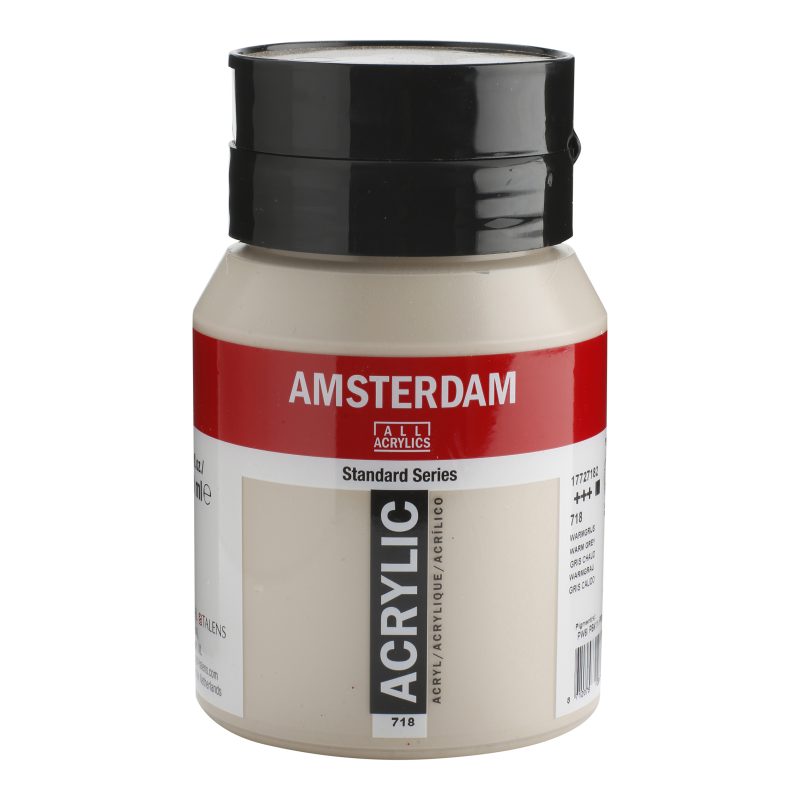Tinta Acrílica Amsterdam 500ml 718 Warm grey