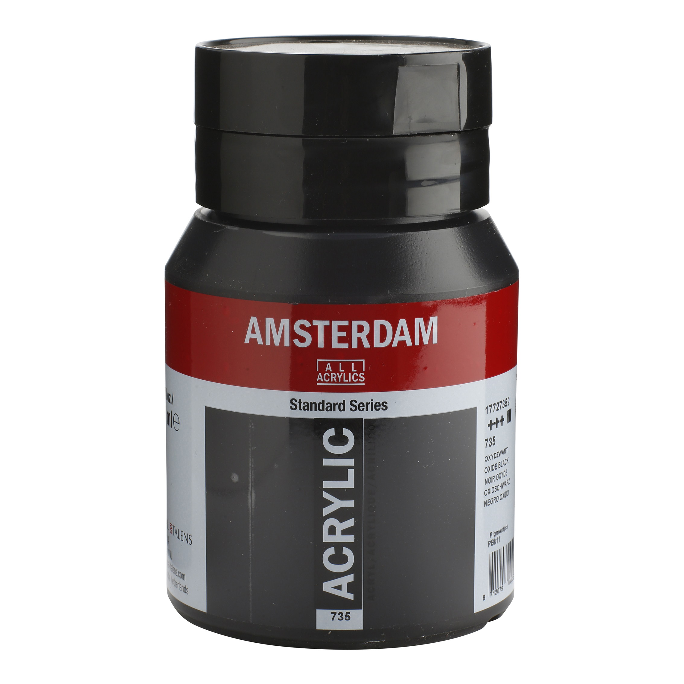 Tinta Acrílica Amsterdam 500ml 735 Oxide black