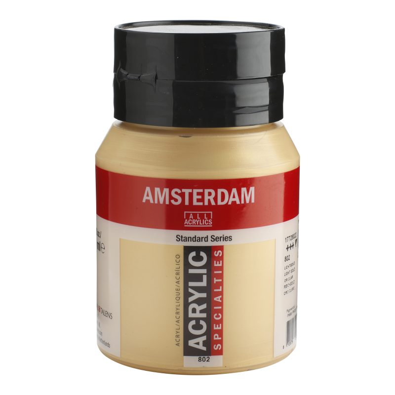 Tinta Acrílica Amsterdam 500ml 802 Light gold