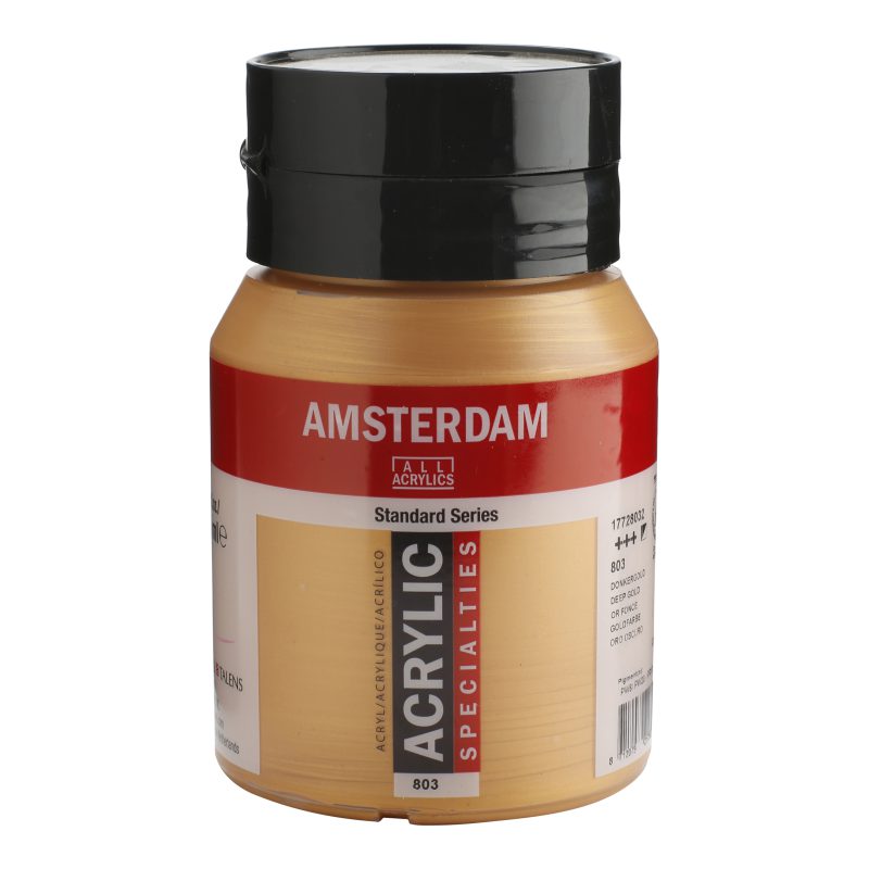 Tinta Acrílica Amsterdam 500ml 803 Deep gold