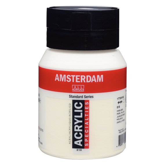 Tinta Acrílica Amsterdam 500ml 818 Pearl yellow
