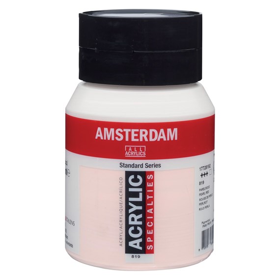 Tinta Acrílica Amsterdam 500ml 819 Pearl red