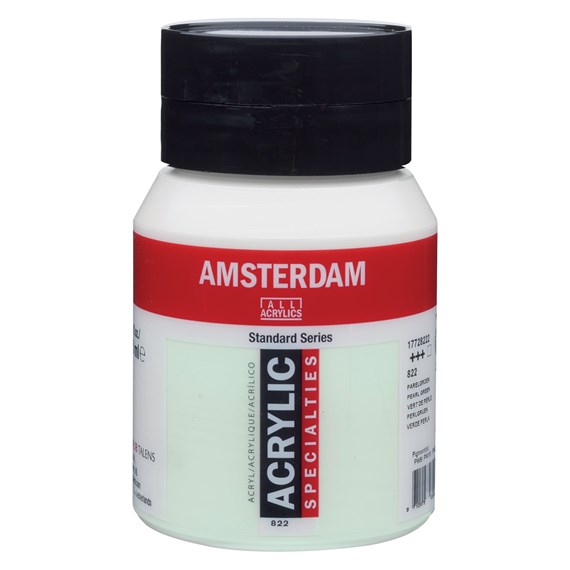 Tinta Acrílica Amsterdam 500ml 822 Pearl green