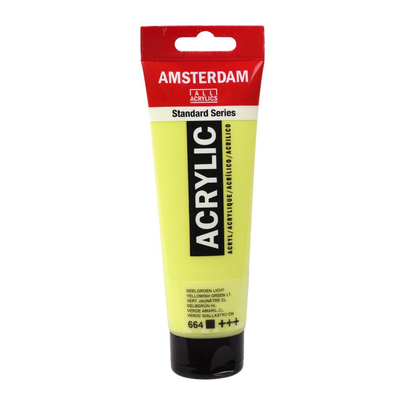 Tinta Acrílica Amsterdam 120ml 664 Yellowish Green Light