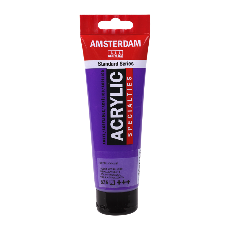 Tinta Acrílica Amsterdam 120ml 835 Metallic violet
