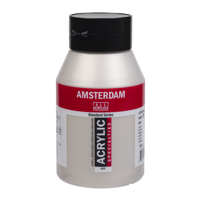 Tinta Acrílica Amsterdam 1 litro 800 Silver