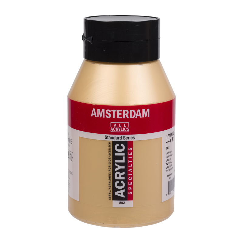 Tinta Acrílica Amsterdam 1 litro 802 Light gold