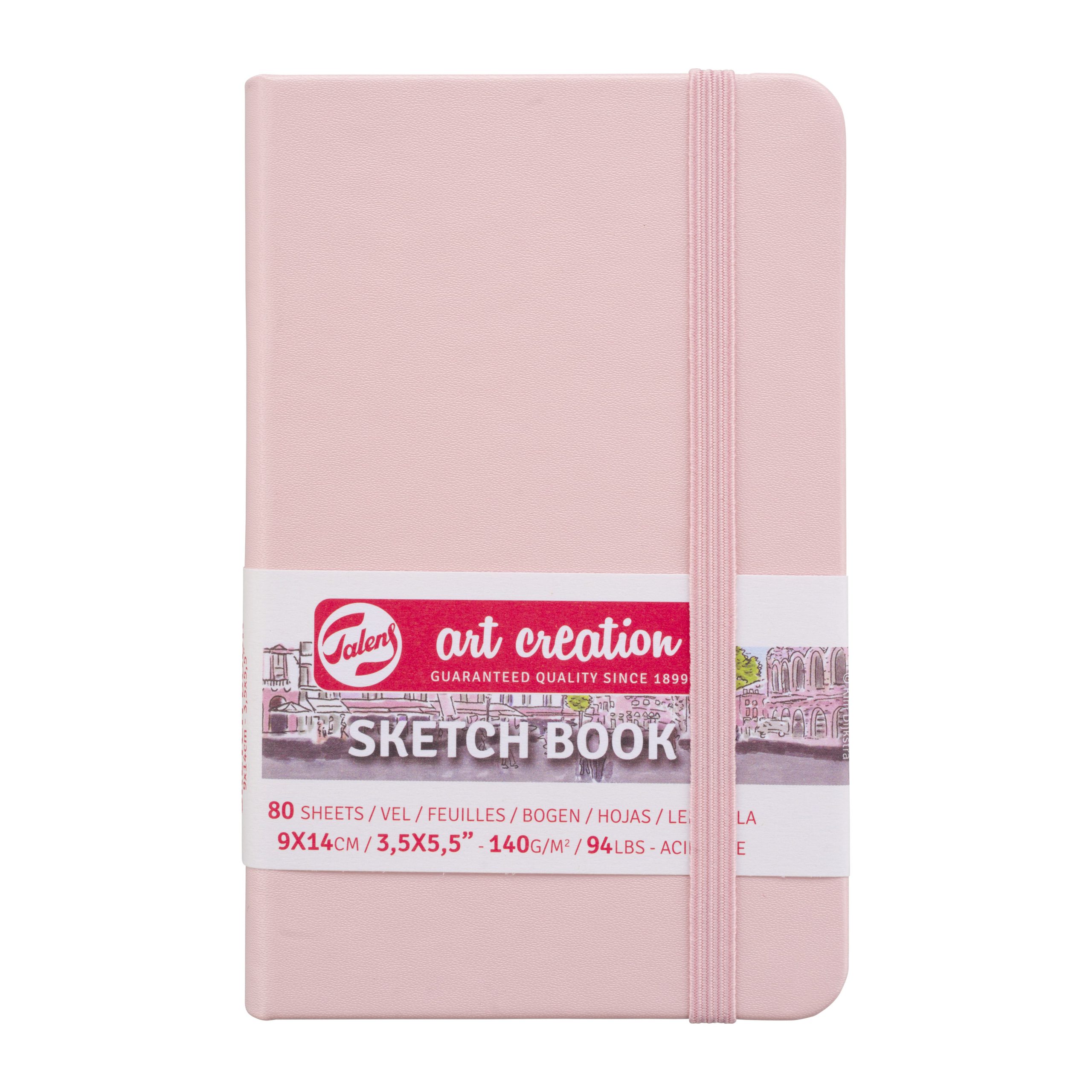Sketchbook Talens Art Creation 9x14cm 140g 80fls Pastel Rose