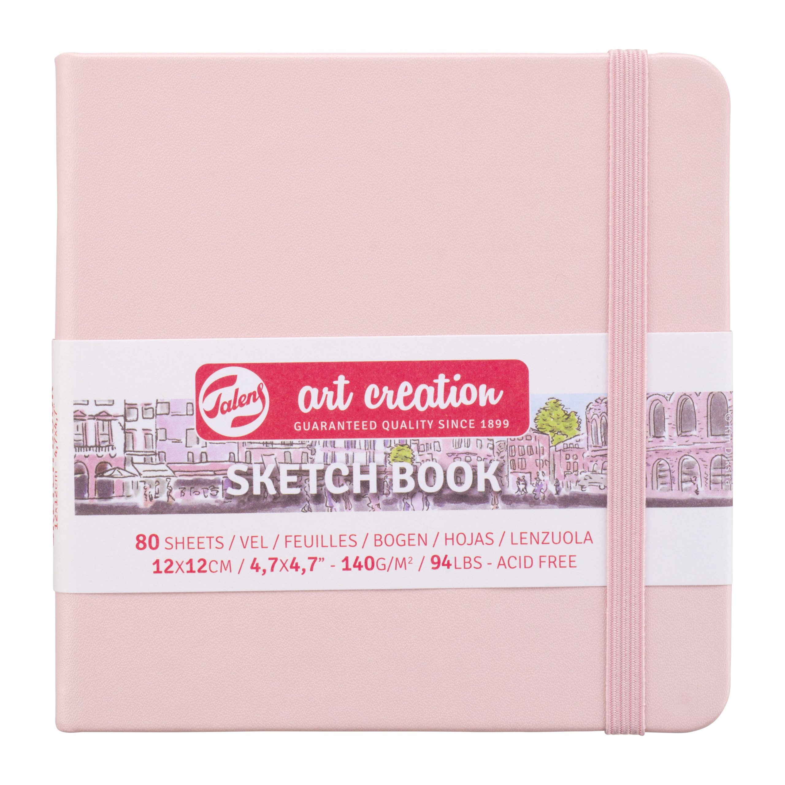 Sketchbook Talens Art Creation 12x12cm 140g 80fls Pastel Rose