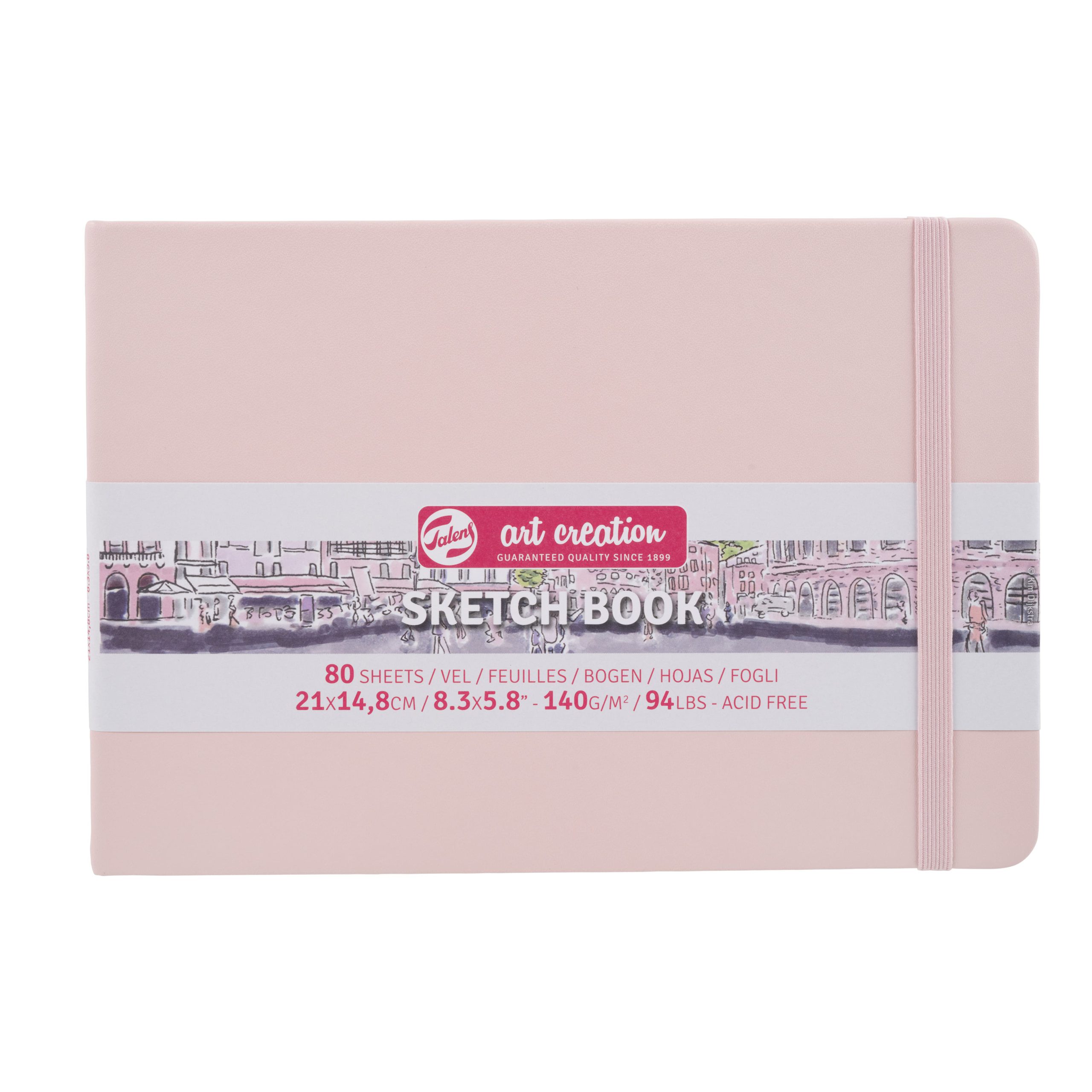 Sketchbook Talens Art Creation 21X15cm 140g 80fls Pastel Rose