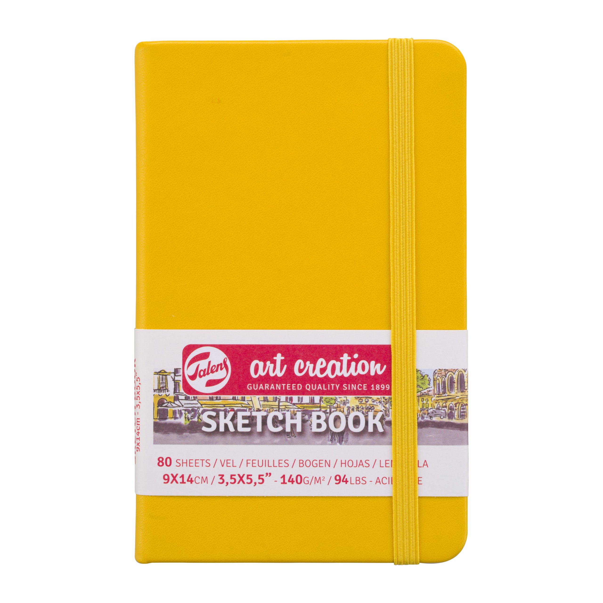 Sketchbook Talens Art Creation 9X14cm 140g 80fls Gold Yellow