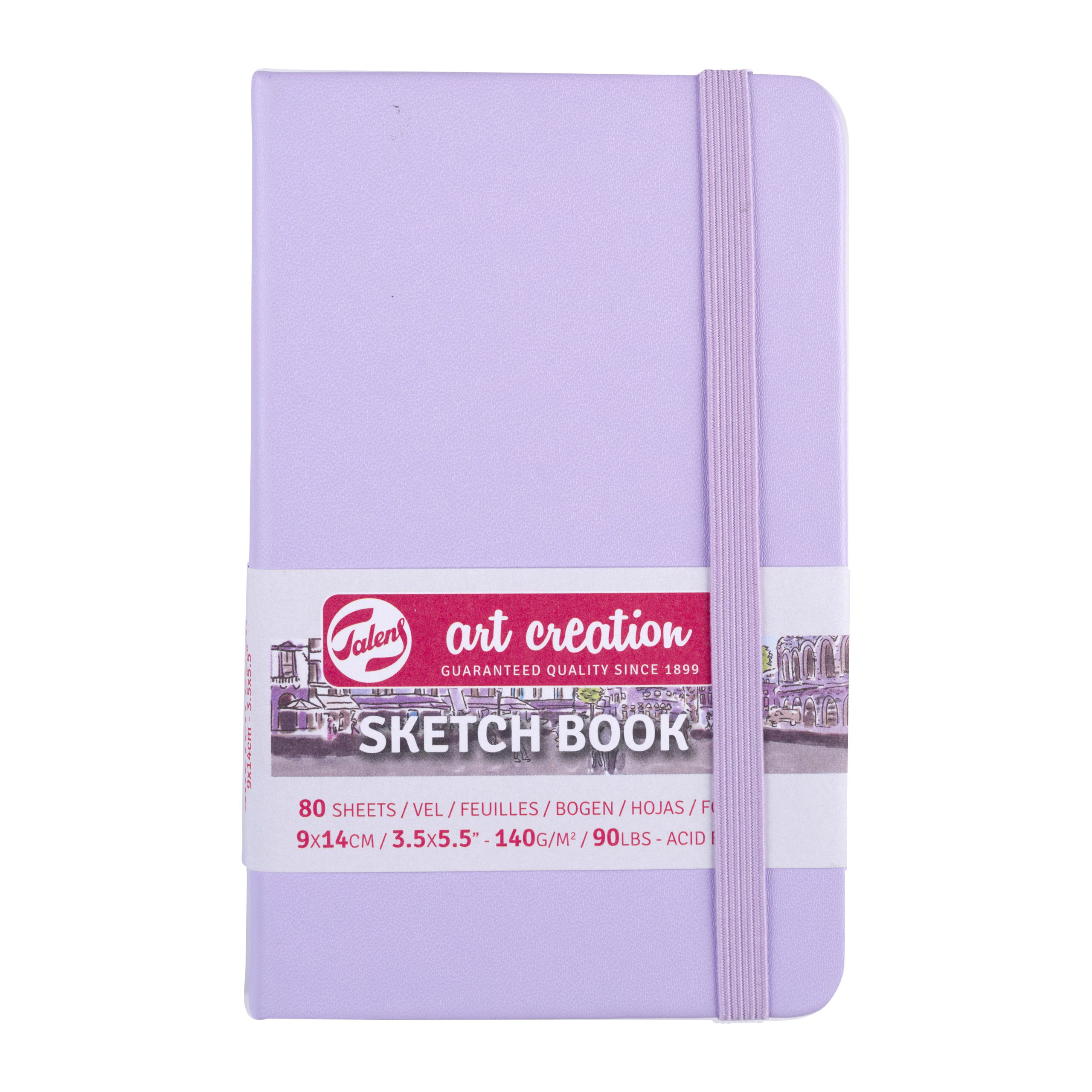 Sketchbook Talens Art Creation 9X14cm 140g 80fls Pastel Violet