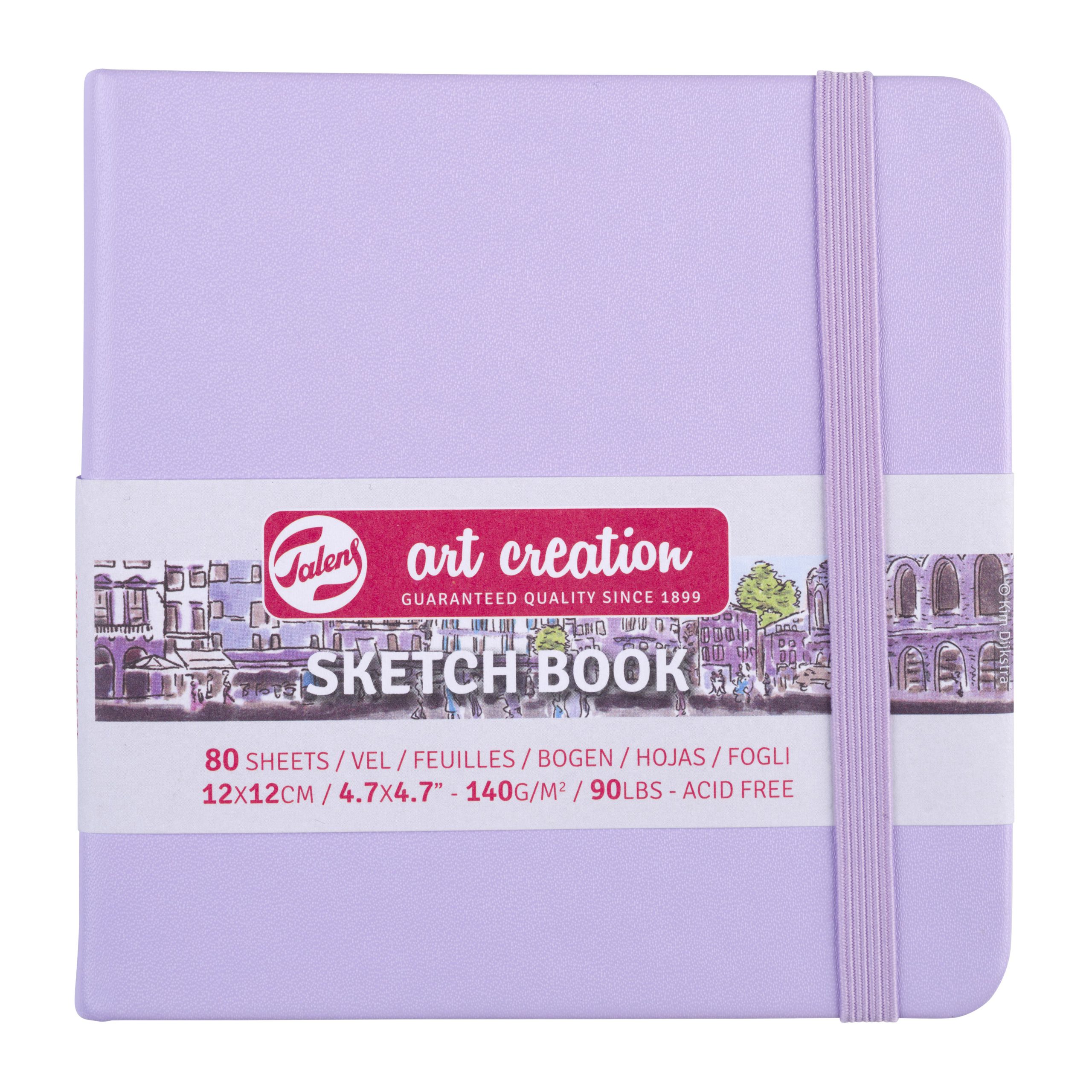 Sketchbook Talens Art Creation 12X12cm 140g 80fls Pastel Violet