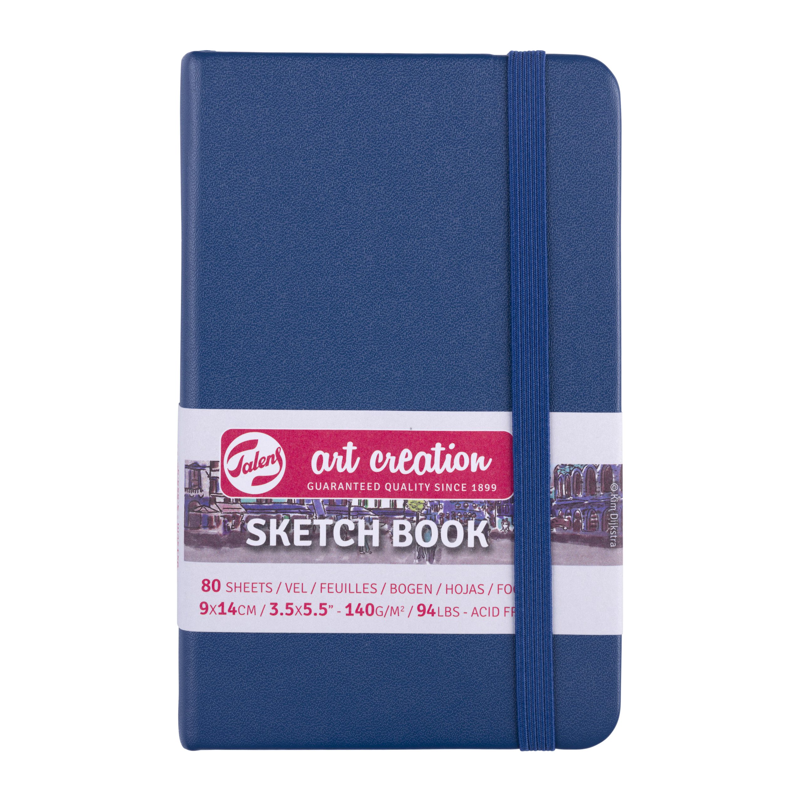 Sketchbook Talens Art Creation 9X14cm 140g 80fls Navy Blue