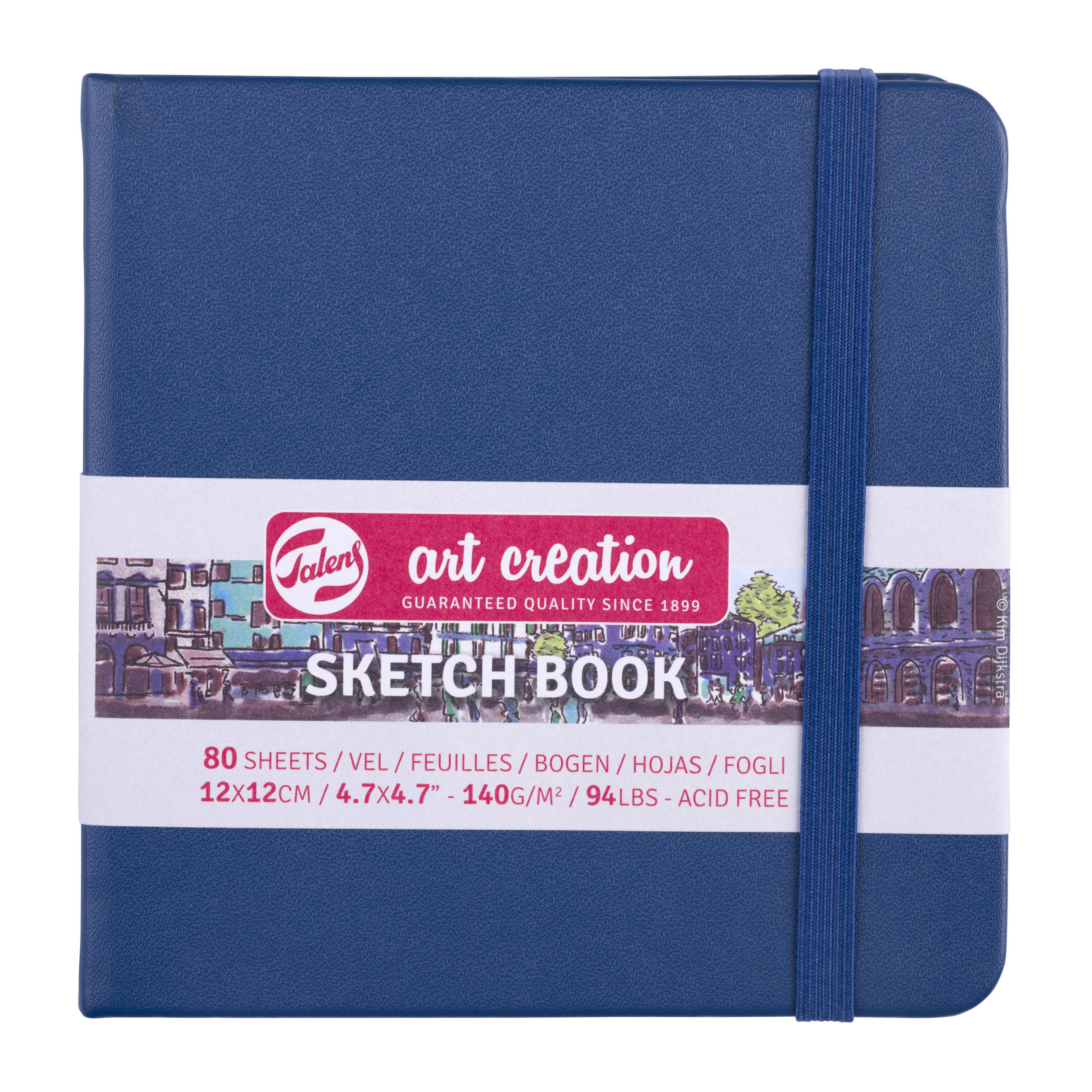 Sketchbook Talens Art Creation 12X12cm 140g 80fls Navy Blue