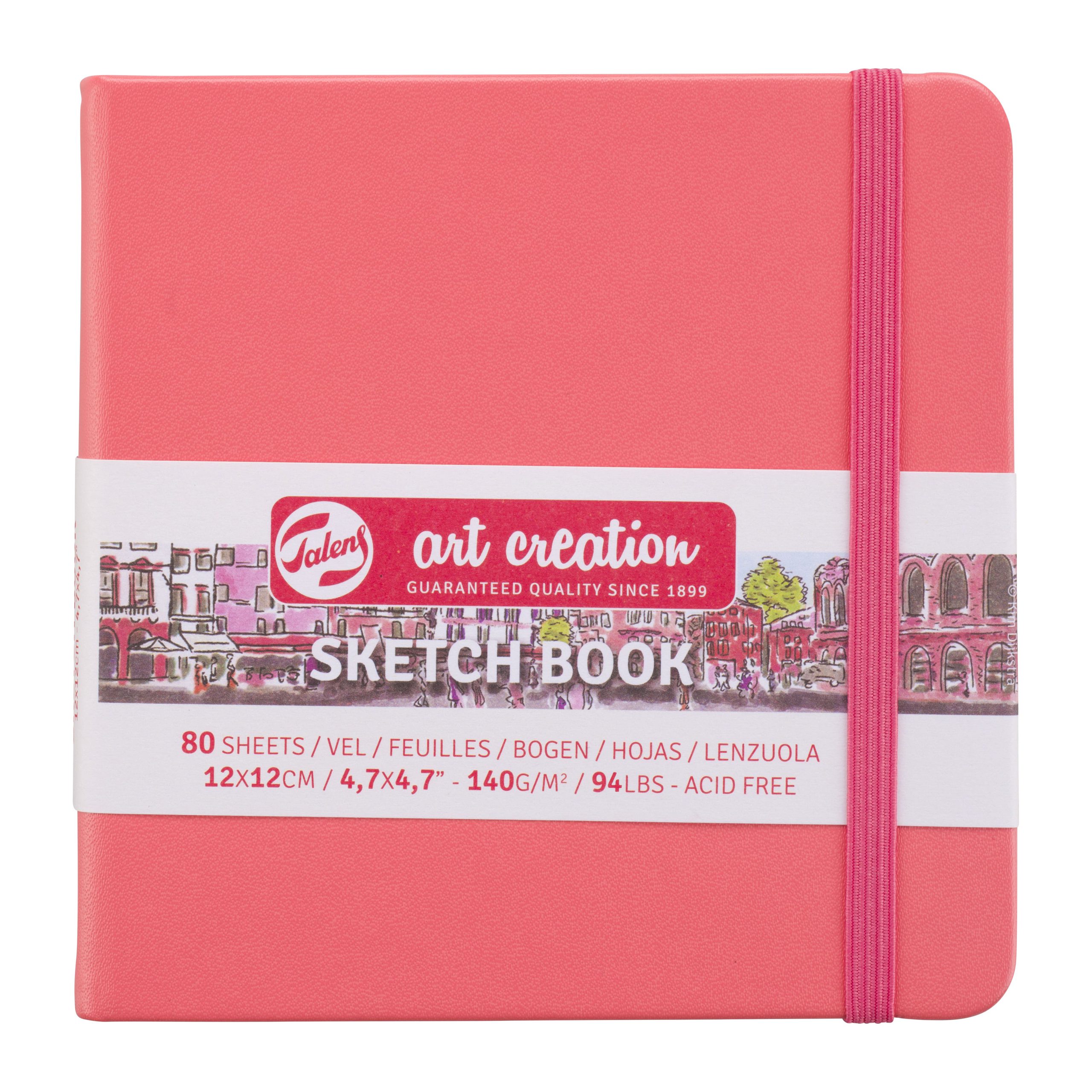 Sketchbook Talens Art Creation 12X12cm 140g 80fls Coral